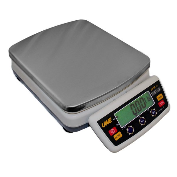 Uwe NTEP Scale, 15 kg, .005 kg, Legal For Trade, 11x13" Base, Recharagable Battery, Backlit Display APM-15